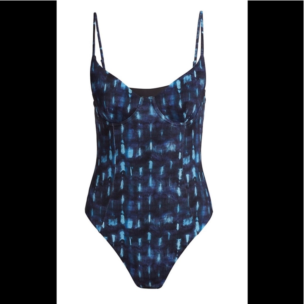 ONIA-One Piece Swimsuit, Blue Print, sz Sm NWT